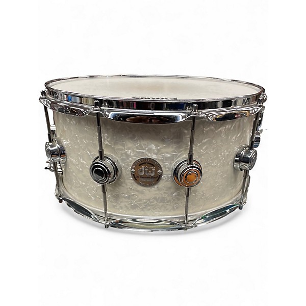 Used DW 5 Piece Collector's Series Pearl White Drum Kit