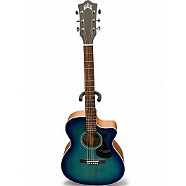 Used Guild OM-240CE Blue Acoustic Electric Guitar