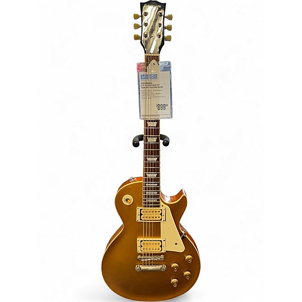 Used Edwards E-LP-125STD-P Gold Top Solid Body Electric Guitar
