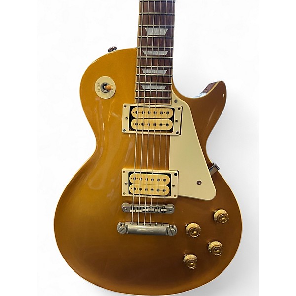 Used Edwards E-LP-125STD-P Gold Top Solid Body Electric Guitar