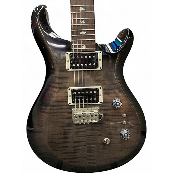 Used PRS S2 Custom 24 08 Trans Black Solid Body Electric Guitar