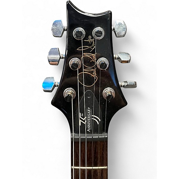 Used PRS S2 Custom 24 08 Trans Black Solid Body Electric Guitar