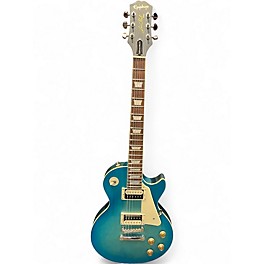 Used Epiphone Les Paul Traditional Pro IV WORN PACIFIC BLUE Solid Body Electric Guitar
