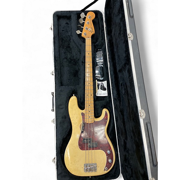 Vintage 1975 Fender Precision Bass Olympic White Electric