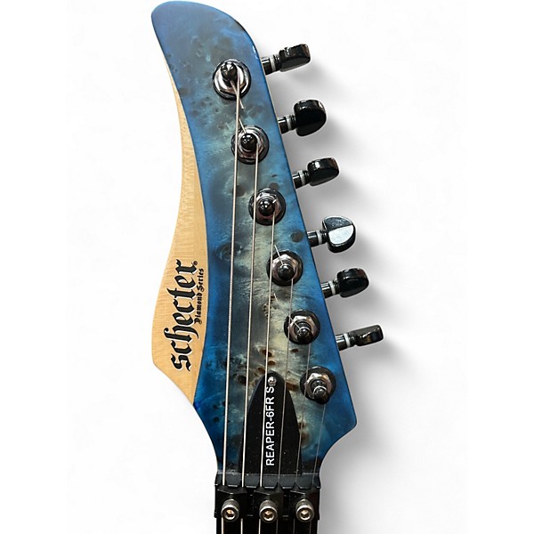 Used Schecter Guitar Research REAPER 6 FR S SATIN SKY Solid Body Electric Guitar