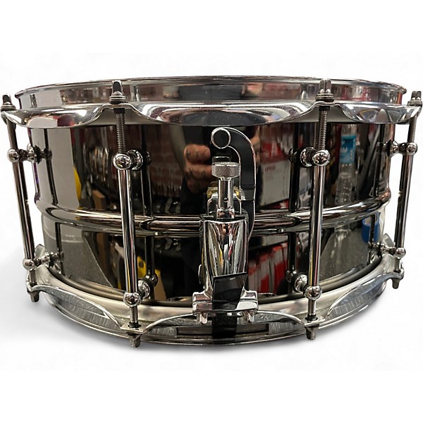 Used Pork Pie 6.5X14 BOB Black Nickel Over Brass Drum