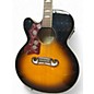 Used Epiphone j200ec 2 Tone Sunburst Acoustic Guitar