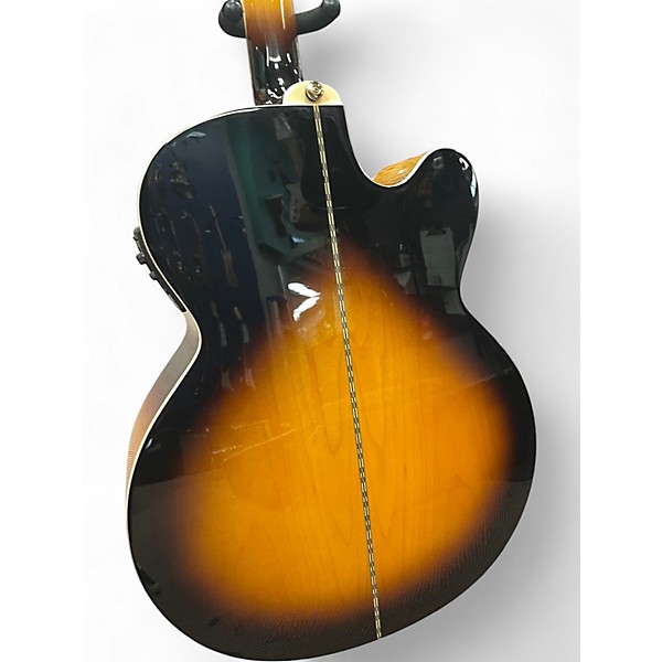 Used Epiphone j200ec 2 Tone Sunburst Acoustic Guitar