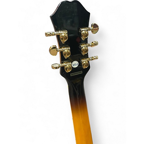 Used Epiphone j200ec 2 Tone Sunburst Acoustic Guitar