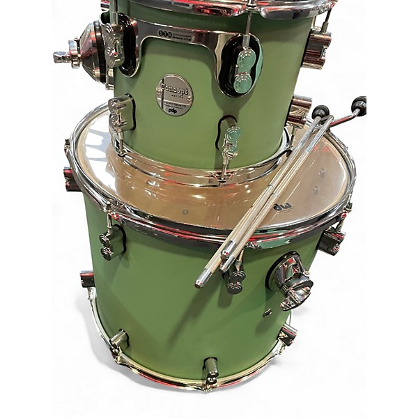 Used PDP by DW 4 Piece CONCEPT MAPLE SATIN SEAFOAM Drum Kit