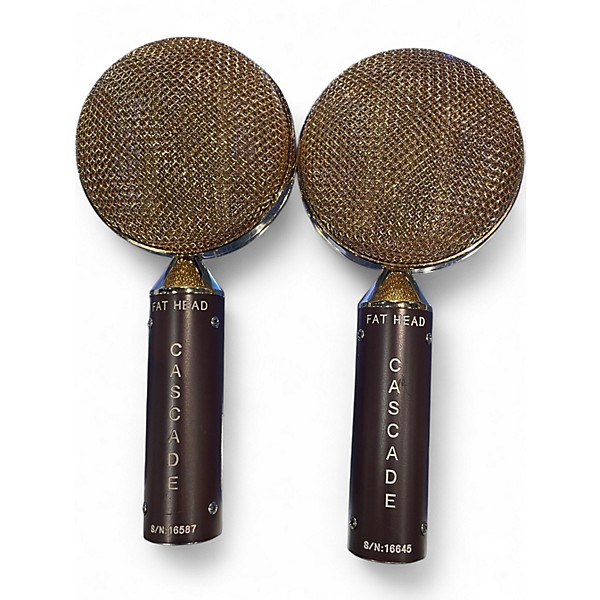 Used Cascade Fat Head pair Ribbon Microphone