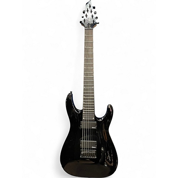Used Jackson JS22-7 Dinky 7 String Black Solid Body Electric Guitar