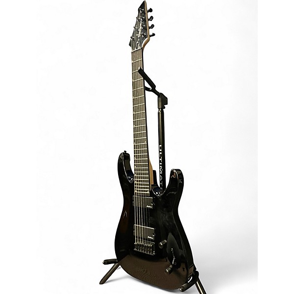 Used Jackson JS22-7 Dinky 7 String Black Solid Body Electric Guitar