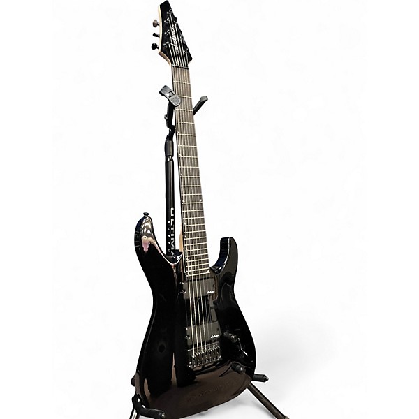 Used Jackson JS22-7 Dinky 7 String Black Solid Body Electric Guitar