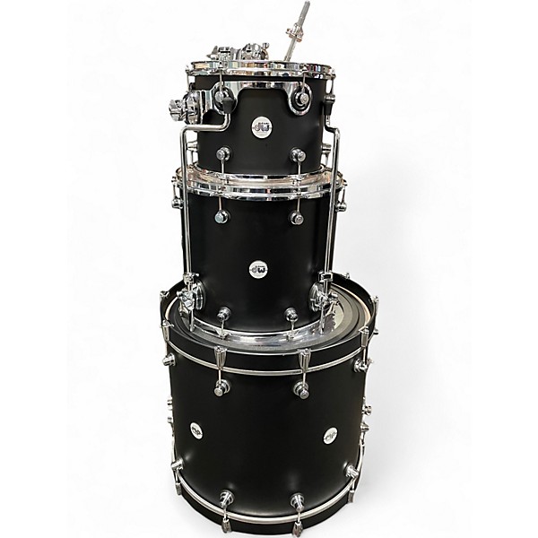 Used DW 3 Piece Design Series Black Drum Kit