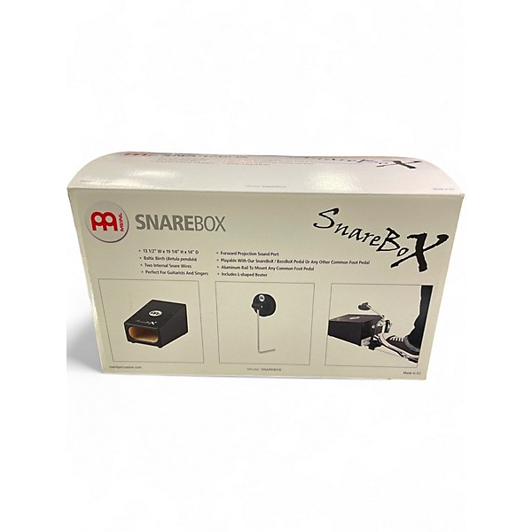 Used Meinl  Acoustic Snare Stomp Box with L-Shaped Beater Cajon