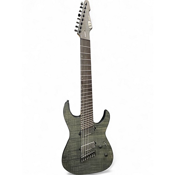 Used ESP LTD M1008MS SEE THRU BLACK SATIN Solid Body Electric Guitar