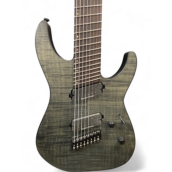 Used ESP LTD M1008MS SEE THRU BLACK SATIN Solid Body Electric Guitar