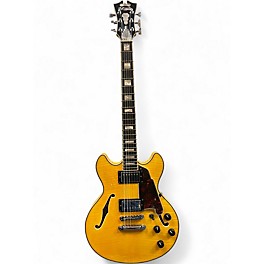 Used D'Angelico Premier Series Mini DC Trans Amber Hollow Body Electric Guitar