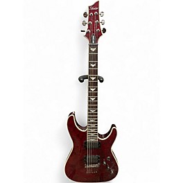 Used Schecter Guitar Research Omen Extreme 6 Trans Crimson Red Solid Body Electric Guitar