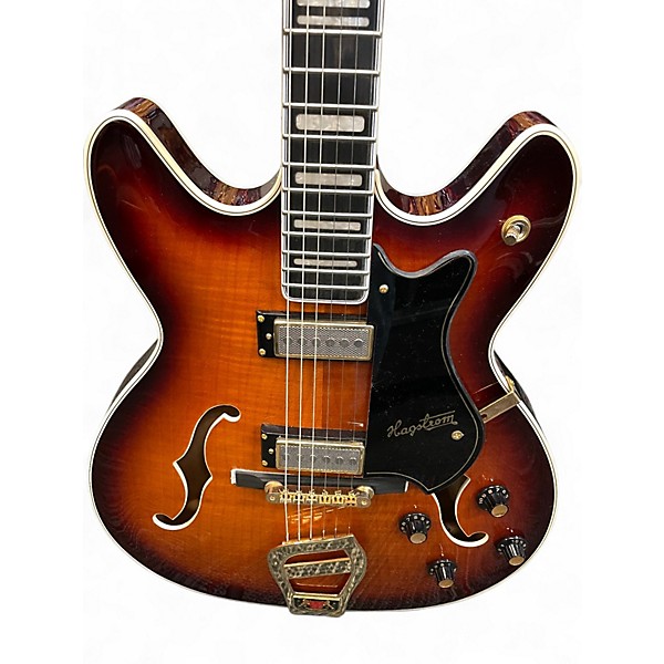 Used Hagstrom Viking II-P P90S 2 Color Sunburst Hollow Body Electric Guitar