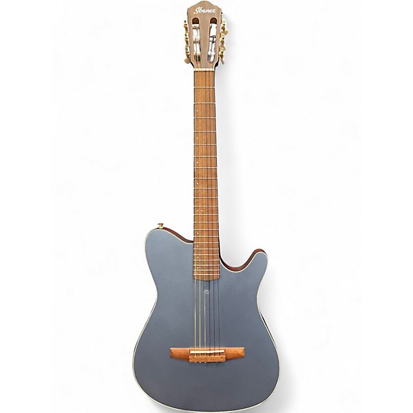 Used Ibanez FRH10N BLUE FLAT METALLIC Classical Acoustic Guitar