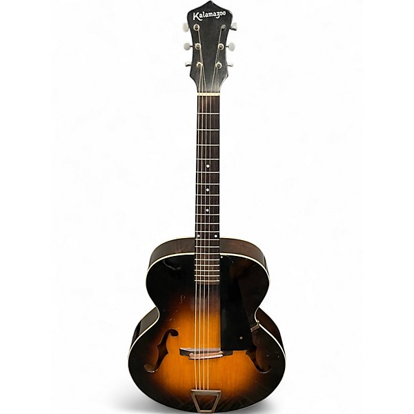 Vintage 1930s Kalamazoo KG-22 2 Color Sunburst Acoustic Guitar