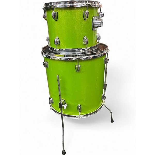 Used Yamaha 4 Piece Gigmaker Shells Sparkling Green Drum Kit