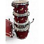 Used Ludwig 5 Piece Backbeat elite Ruby Grain Drum Kit thumbnail