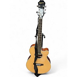 Used Epiphone PR4E Natural Acoustic Electric Guitar