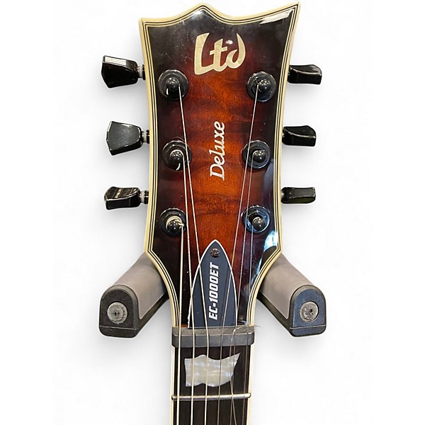 Used ESP LTD EC1000 Evertune Trans Brown Solid Body Electric Guitar