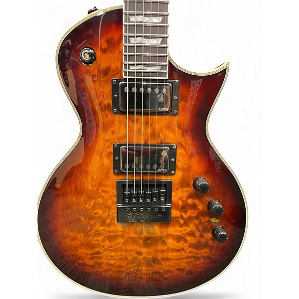 Used ESP LTD EC1000 Evertune Trans Brown Solid Body Electric Guitar