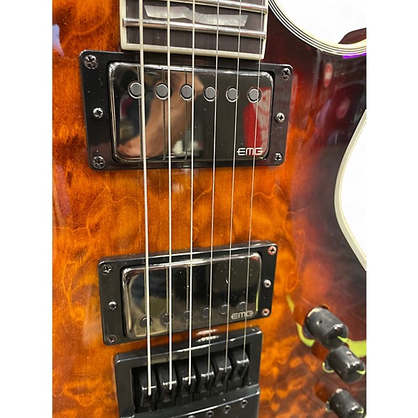 Used ESP LTD EC1000 Evertune Trans Brown Solid Body Electric Guitar