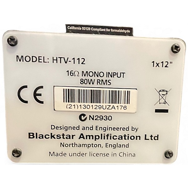 Used Blackstar HTV-112 Guitar Cabinet