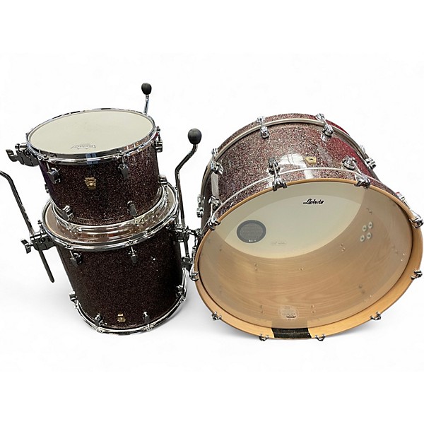 Used Ludwig 3 Piece Keystone Apple Glass Drum Kit