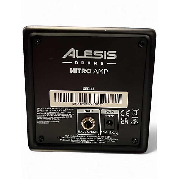 Used Alesis Nitro Amp 30W Ultracompact 3 Full-Range Drum Amplifier