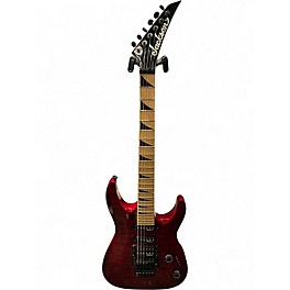 Used Jackson JS34Q Dinky Crimson Red Burst Solid Body Electric Guitar