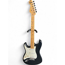 Used Fender Stratocaster Left Handed Black Solid Body Electric Guitar