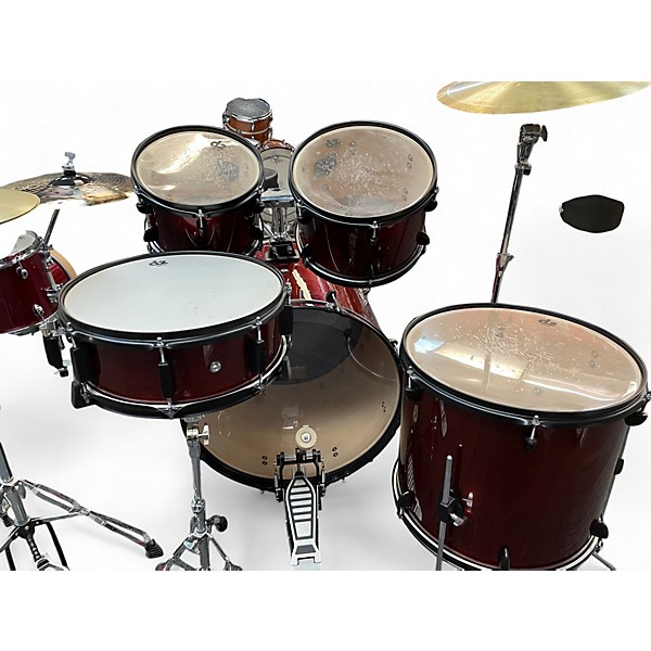 Used ddrum 5 Piece D2 Red Wood Drum Kit