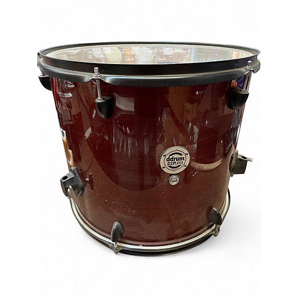 Used ddrum 5 Piece D2 Red Wood Drum Kit