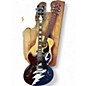 Used 2010s D'Angelico Premier Grateful Dead DC Red White and Blue Hollow Body Electric Guitar thumbnail