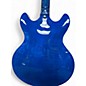 Used 2010s D'Angelico Premier Grateful Dead DC Red White and Blue Hollow Body Electric Guitar