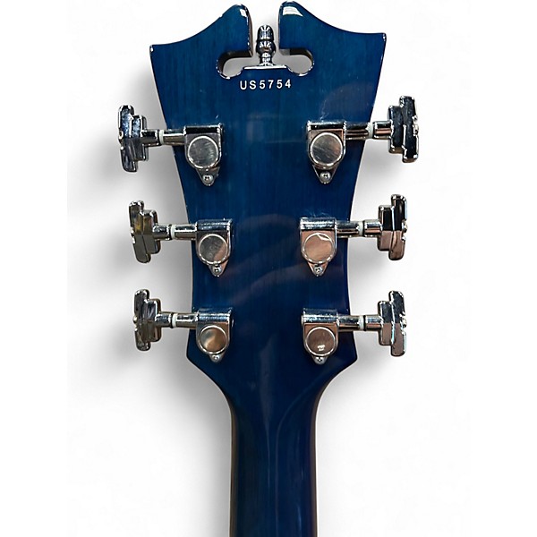 Used 2010s D'Angelico Premier Grateful Dead DC Red White and Blue Hollow Body Electric Guitar