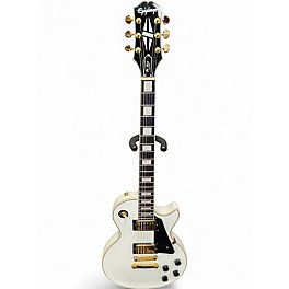 Used Epiphone Les Paul Custom Arctic White Solid Body Electric Guitar