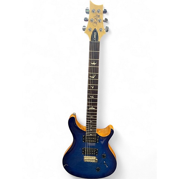 Used PRS SE Custom 24 Blue Sunburst Solid Body Electric Guitar