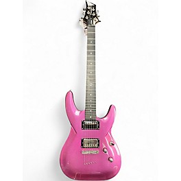 Used Diamond LT Series Pink Solid Body Electric Guitar