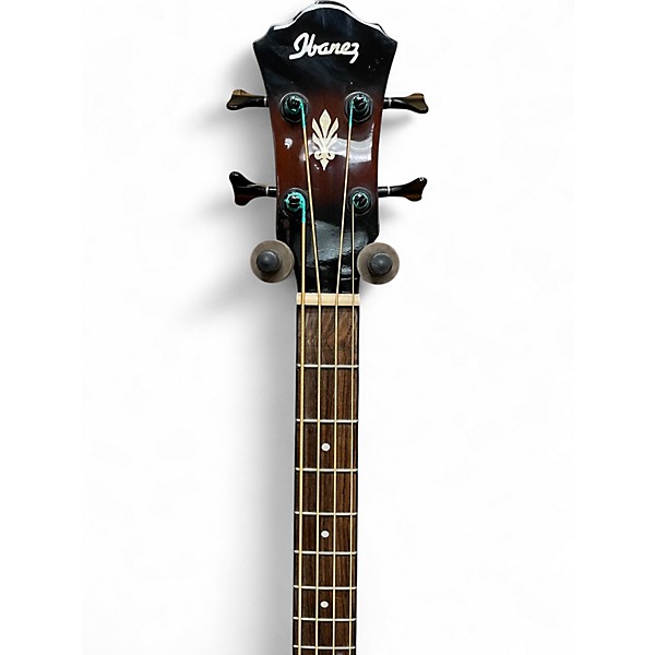 Used Ibanez AEB10BBE-DVS Dark Violin Sunburst Acoustic Bass Guitar