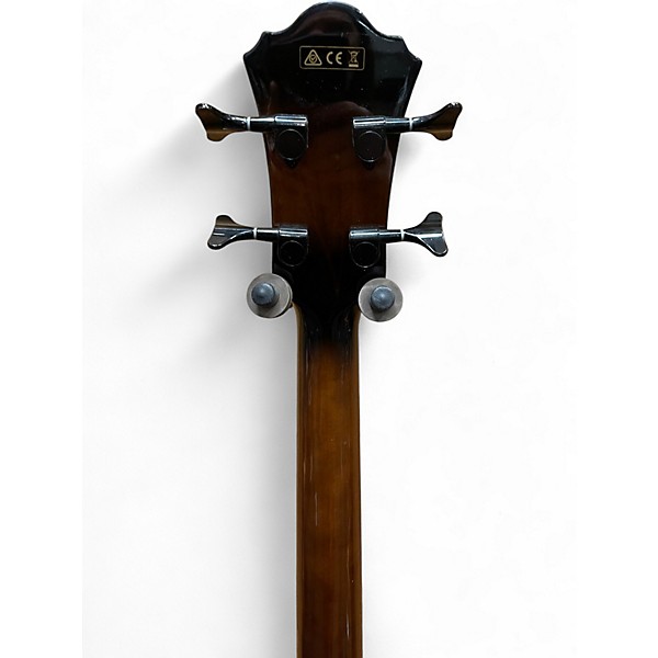 Used Ibanez AEB10BBE-DVS Dark Violin Sunburst Acoustic Bass Guitar