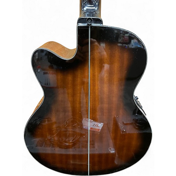 Used Ibanez AEB10BBE-DVS Dark Violin Sunburst Acoustic Bass Guitar