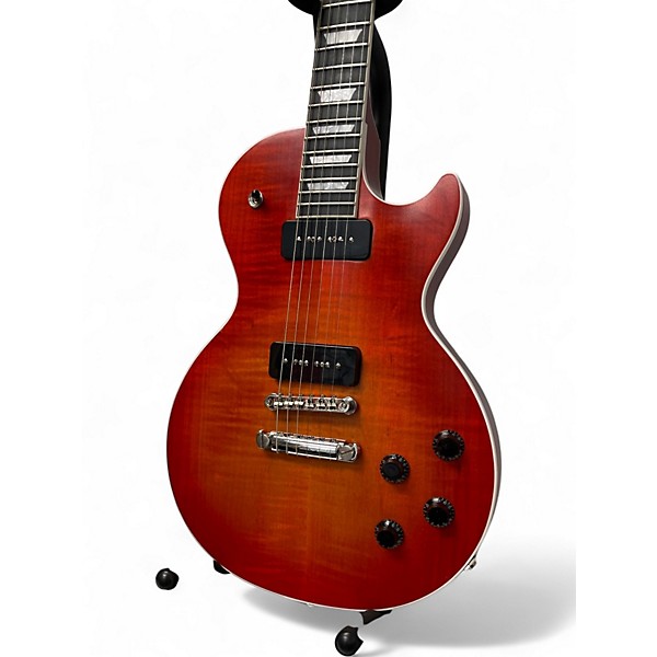 Used 2018 Gibson Les Paul Classic Player Plus No Case Cherry Sunburst Satin Solid Body Electric Guitar